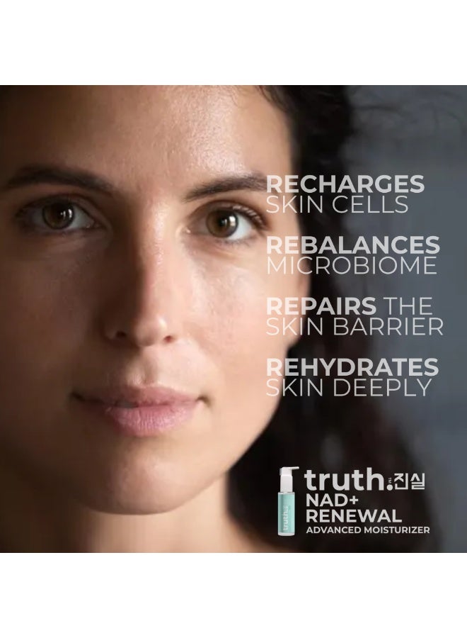 truth 진실 NAD+ RENEWAL ADVANCED KOREAN MOISTURIZER. NAD+ PROBIOTICS BACKUCHIOL PEPTIDES CERAMIDES - Image 5